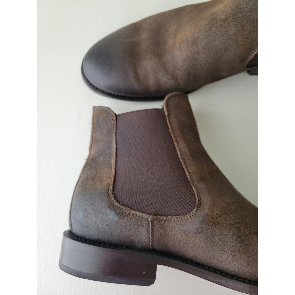 Thursday Boot Co Cavalier Dark Brown Suede Chelsea Boots Men’s 7.5 Goodyear Welt - Picture 12 of 16